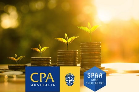 self managed super fund accountants stacked coins with growing leaves self managed super fund accountants