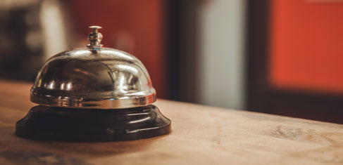 bell on counter