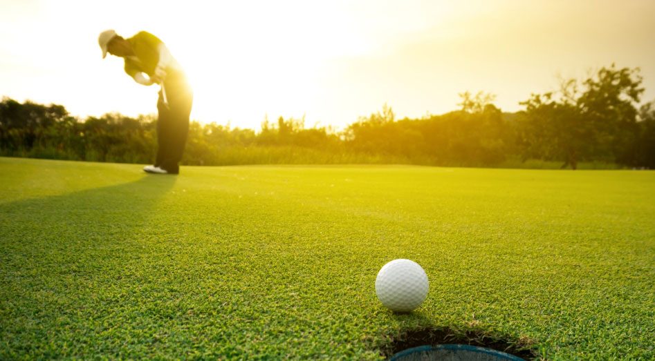 person playing golf